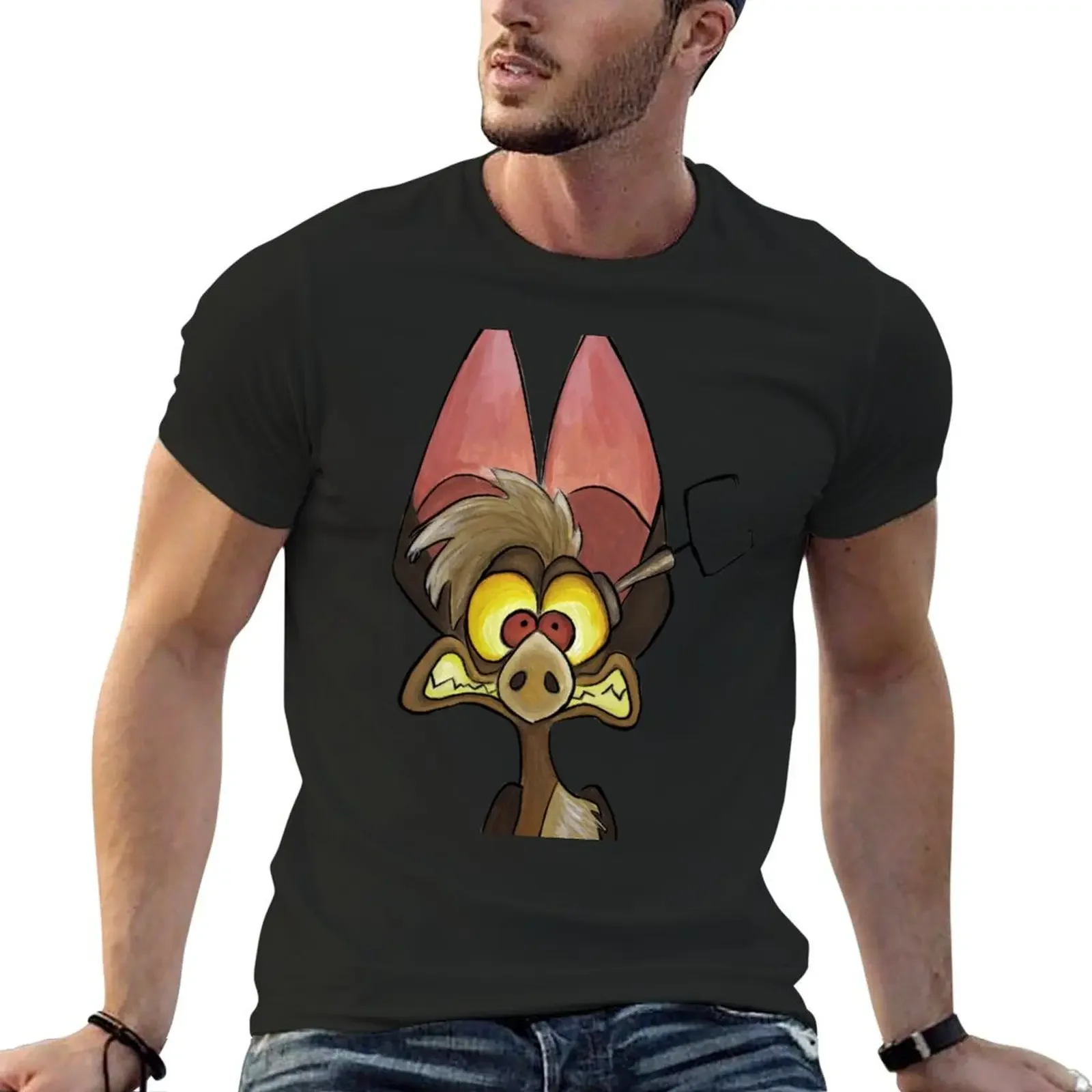 

Batty Koda from FernGully watercolor and acrylicClassic T-Shirt Man t-shirt quick-drying mens big and tall t shirts