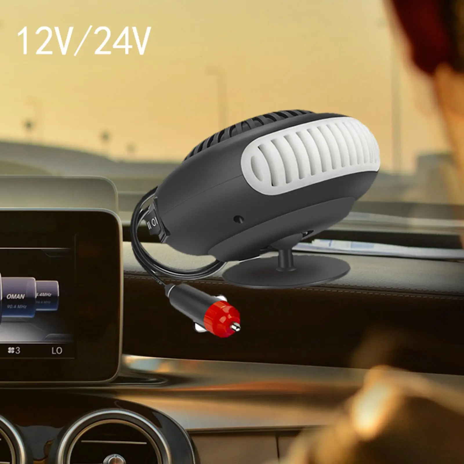 Portable Car Heater Auto Interior Accessories 360 Degree Rotation Fast Heat Car Windshield Defrost Defogger for Winter Cars