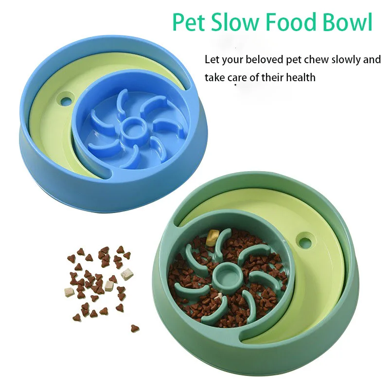 Slow Feeding Bowls For Dogs Pet Food Slow Food Owl Bowl Anti-Gulping Pet Feeding Bowl Food Feeding Dishes Dog Bowl For Puppies