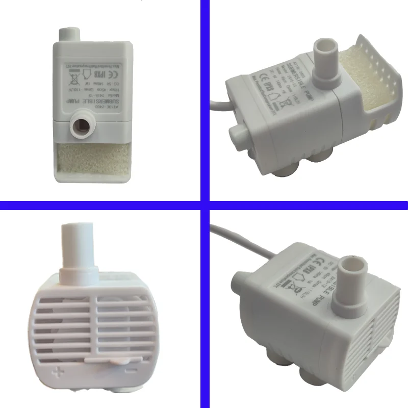 5V Mini Brushless 1W Mini Portable Water Pump 110L/H Intelligent Anti drying, Water free, Power off, Pet Silent