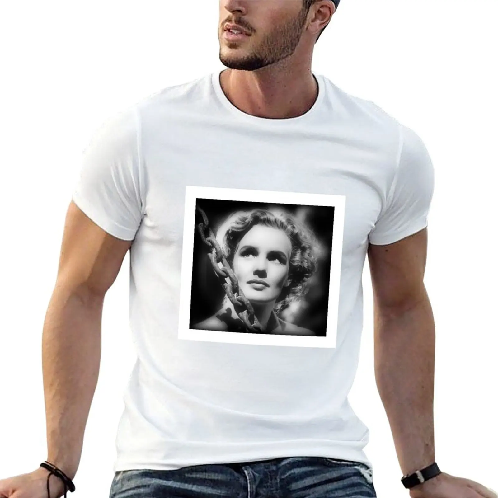 Frances Farmer T-Shirt summer tops oversized t shirts for men cotton