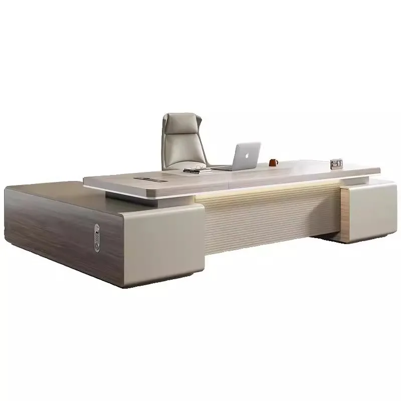 مكتب مكتب بسيط وحديث وكرسي خفيف فاخر لكبار السن مكتب الرئيس مكتب أعمال المدير الصيني الجديد