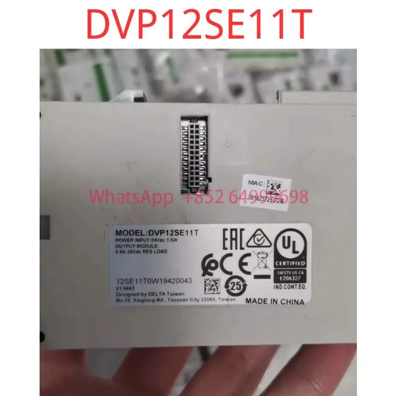 Second-hand test OK DVP12SE11T Delta DVP12SE11T Delta DVP-12SE PLC