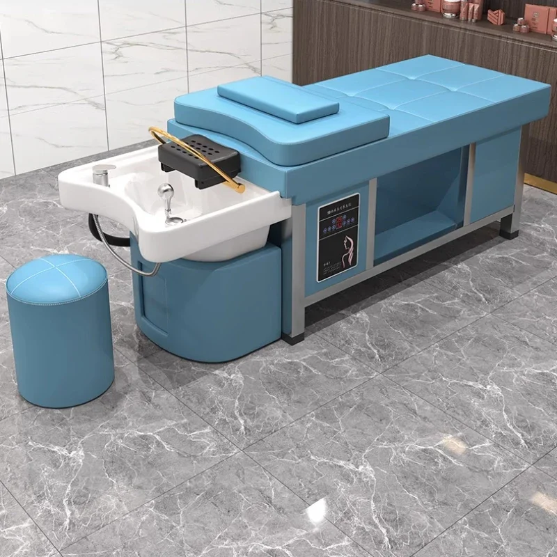 

Salon Spa Water Circulation Hair Washing Massage Chair Hairdressing Wash Basin Hairstylist Shampoo Station Stylist Chairs Bed