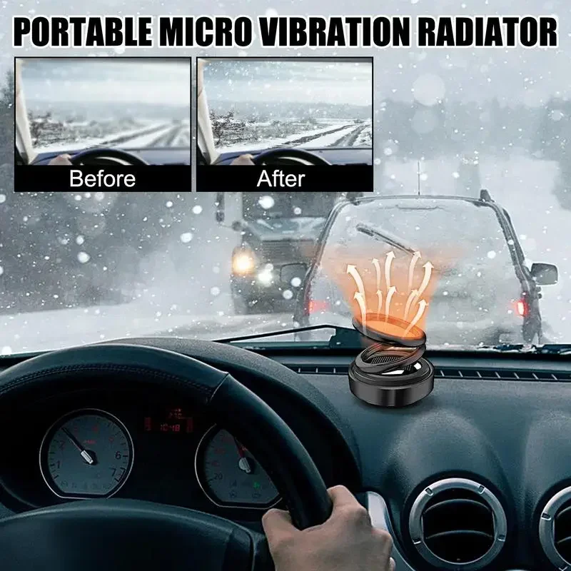 

Portable Solar Fast Heating Windshield Defroster Automotive Car Heaters Fan Kinetic Heater Vibration Radiator Car Accessories