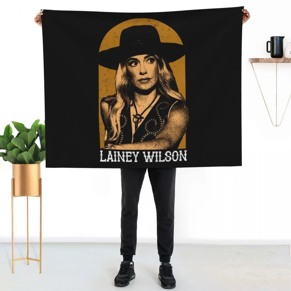 

Lainey Wilson - Country's Cool Again Portrait Throw Blanket Outdoor Soft Blanket for Picnic Beach Camping