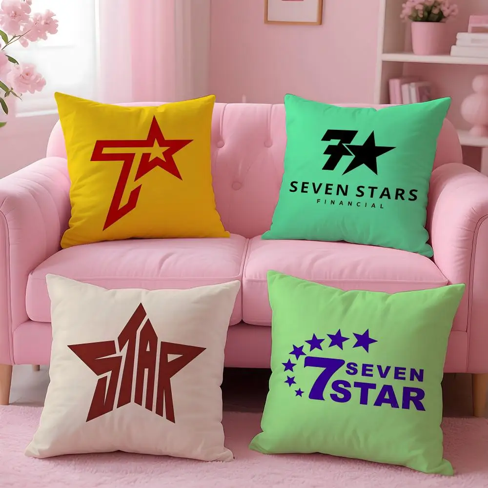 cigarette Seven Stars Cushion Cover Cushion Cover Set 4Pcs 50x50 45x45 40x40 Pillowcase Decorative Sofa Home Decor