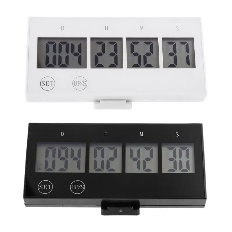 Upgraded Office Clock Digital Countdown Timer 999 Days Clock for Touch LCD Large Dropship