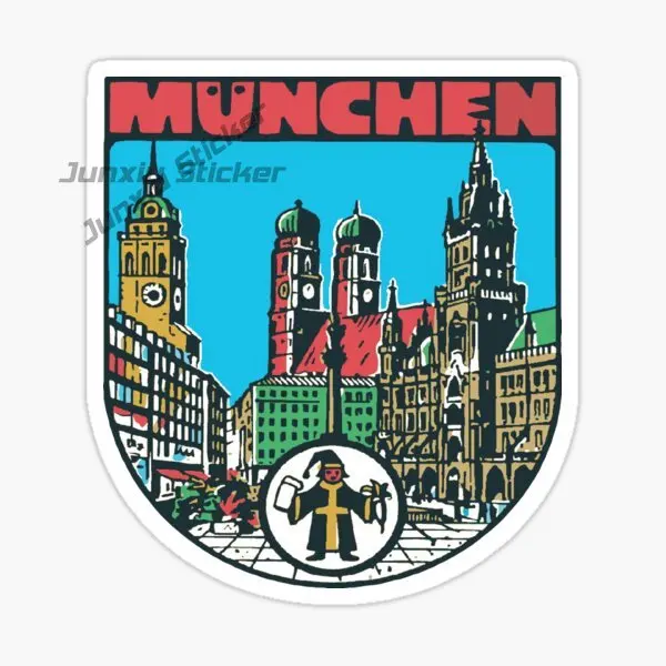 

MUNICH GERMANY Flag Vinyl Self-adhesive Car Sticker Waterproof Car Accessories Motorcycle Bumper Laptop Decors Decal