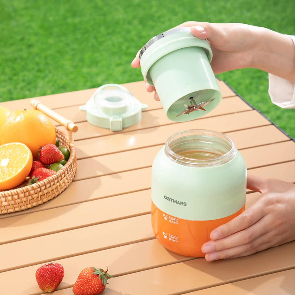 Intelligent Charging Juicer 800ML Portable Large Belly Cup With Shoulder Strap Juicer Smoothie Cup Safe Portable Fruit Blender