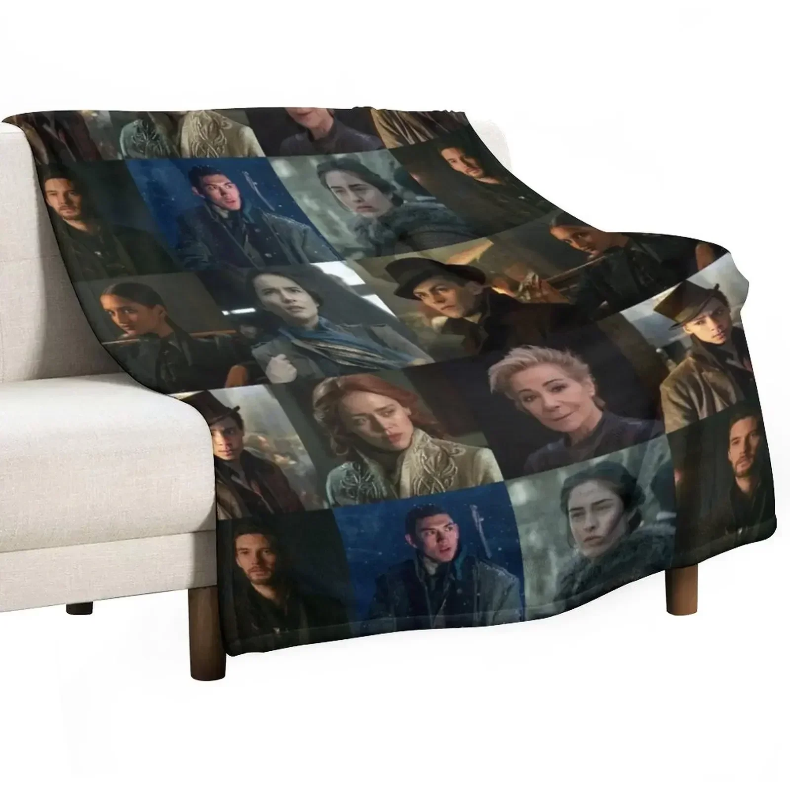 Shadow and Bone - Cast Collage Throw Blanket Decorative Sofas Multi-Purpose Soft Plaid Giant Sofa Furry Blankets