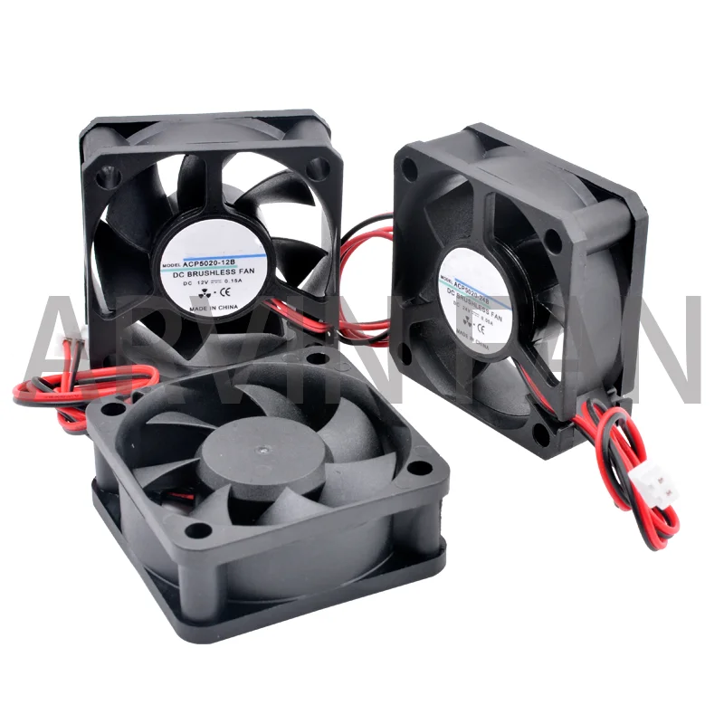 Ventilador de refrigeración ACP5015, 5cm, 50mm, 50x50x15mm, cc 5V, 12V, 24V, 2 pines, cargador de fuente de alimentación de chasis, inversor