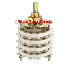 1PC /2PCS KCZ KCT 4 Deck Band Channel Rotary Switch Selector 4P6T 4P7T 4P8T 4P10T 4P11T 8P5T 6mm Shaft 48pins