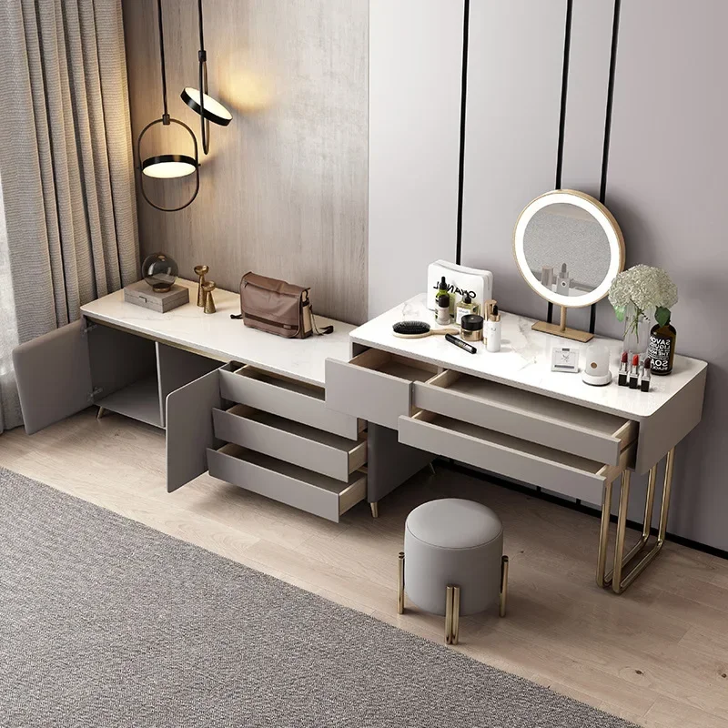 

Итальянский туалетный столик TAO TAO из массива дерева класса люкс с выдвижными ящиками и встроенным хранением для спальни