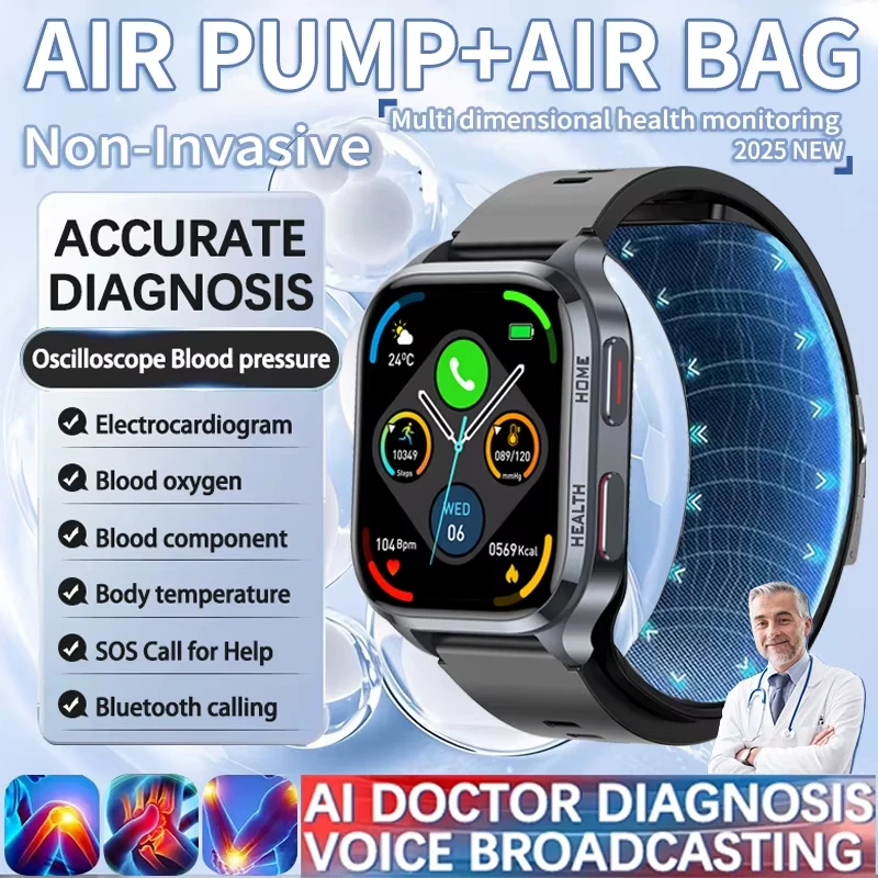 

NOYAFA Airbag Smart Watch ECG Nursing Grade Blood Pressure Uric Acid Blood lipid Blood Oxygen True Accurately Bluetooth Call