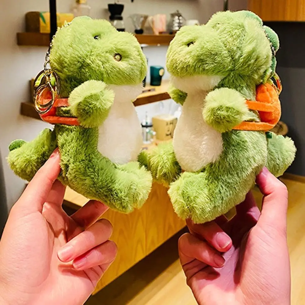 Avocado Backpack Plush Dinosaur Keychain Carrot Stuffed Dinosaur Plush Doll Keyring Decoration Lovely Dinosaur Plush Pendant