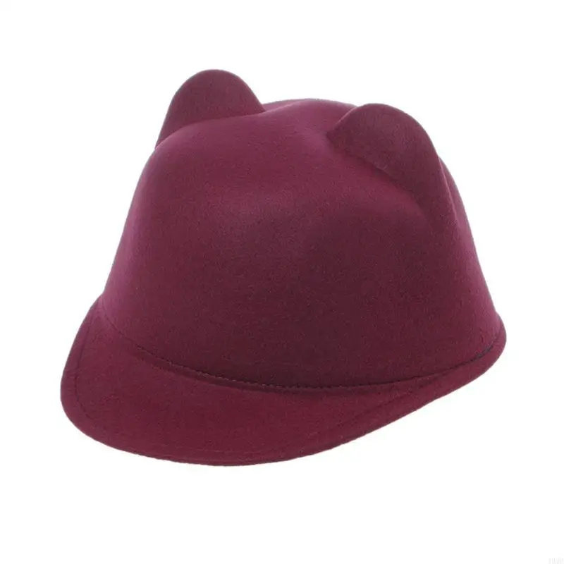 49mb New Winter Women Girl Wool Devil Gat Gatty Lindo para Ears Bowler