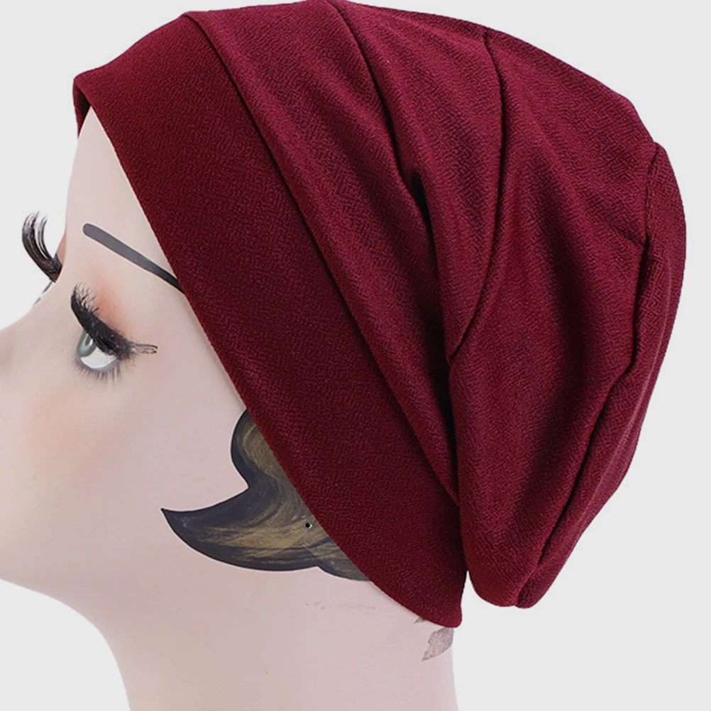 

1pcs Silky Sleep Turban Hat for Women One Size Hair Care Cap Comfortable Head Wrap Braids Curly Hair Overnight Lightweight Soft