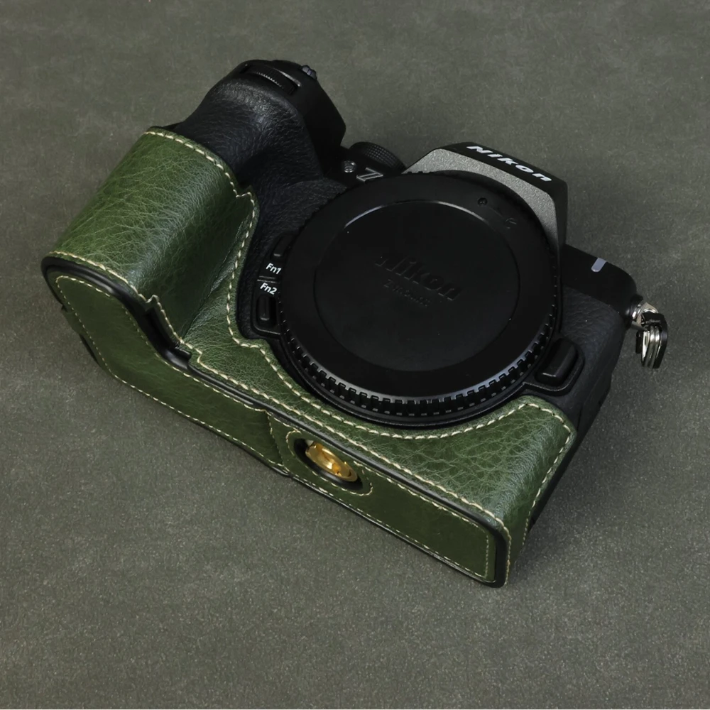 Protetor de base de corpo de meia caixa de câmera PU para câmera sem espelho Nikon Z50 II Z50II Z50 Mark II