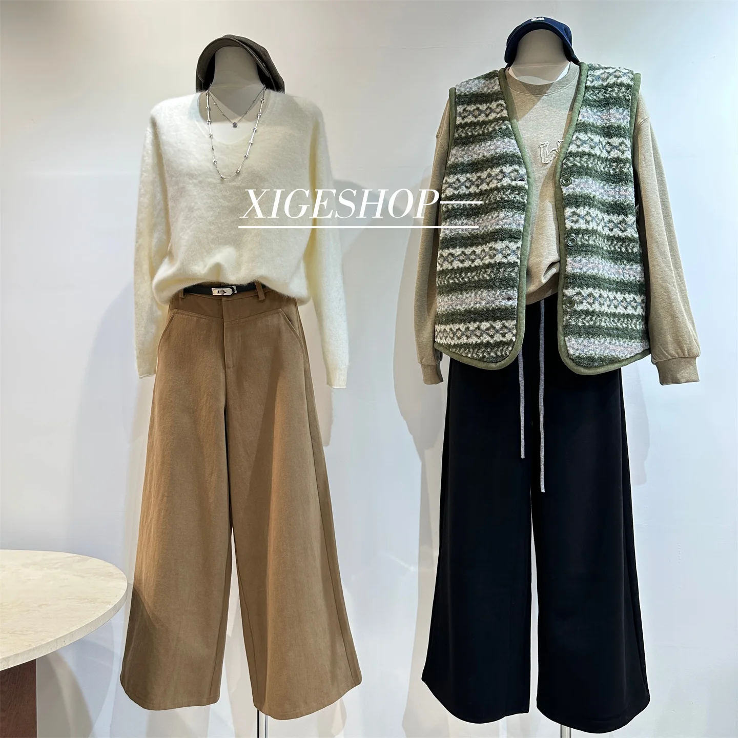 

Жилеты Жилеты Тонкий женский жилет Вязаный зимний плюшевый воротник Домашний уютный теплый Удобная подкладка Моющийся Обычный утолщенный Y2K