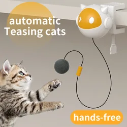 OUZEY elettrico retrattile gatto giocattolo bastone interattivo automatico gatto gattino presa in giro giocattolo resistente al morso al coperto giocare forniture per gatti