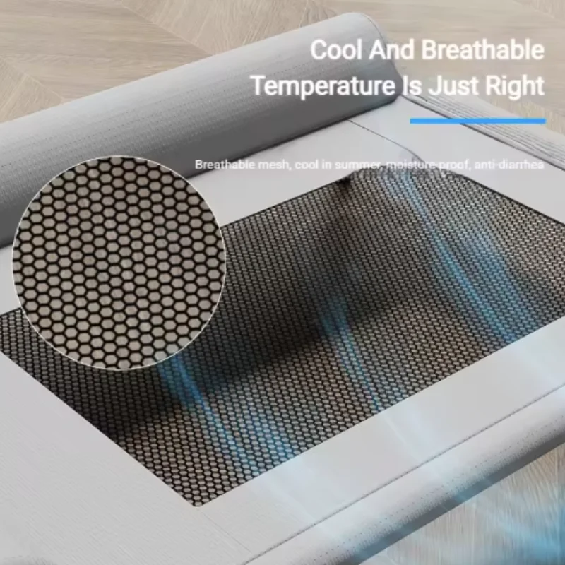 Cama elevada de verano transpirable para gatos y perros, funda lavable - imagen 2