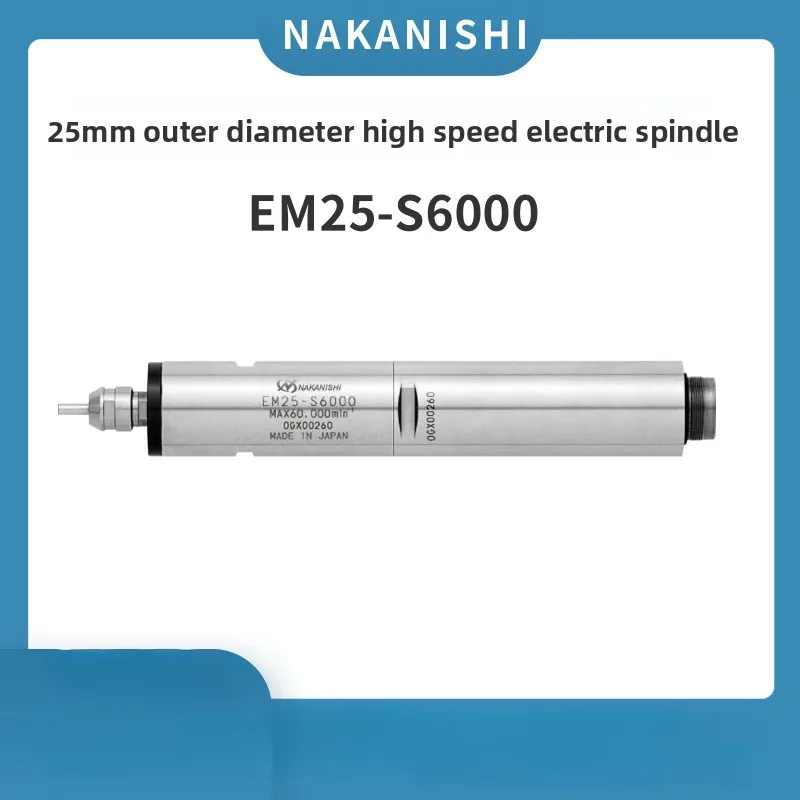 

JapannakanishiZhongxi Electric SpindleEM25-S6000 High-Speed Power Head for Knife Machine Electric Main Shaft