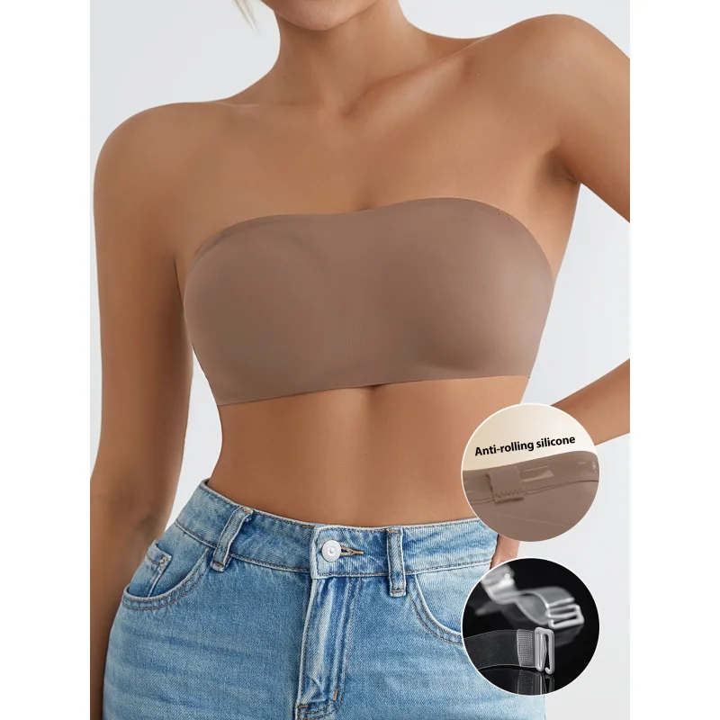 

Бесшовный бюстгальтер без бретелек для женщин, удобный бюстгальтер пуш-ап