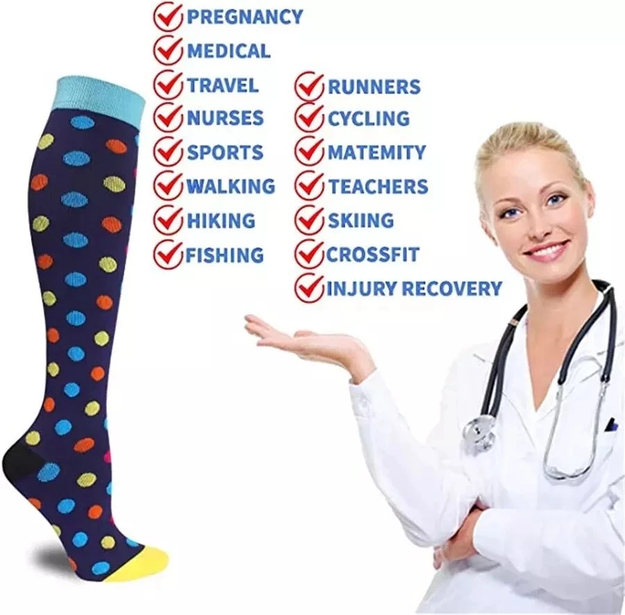 58 Styles Unisex Compression Stockings 20-30mmhg Blood Circulation Varicose Veins Socks Edema Diabetes Running Compression Socks