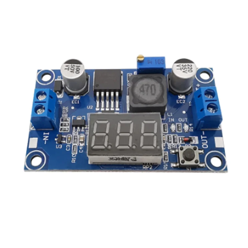 LM2596 3A DC to DC Adjustable Step-down Power Supply Module 4.0~40V Buck Voltage Regulator with Digital Display Screen