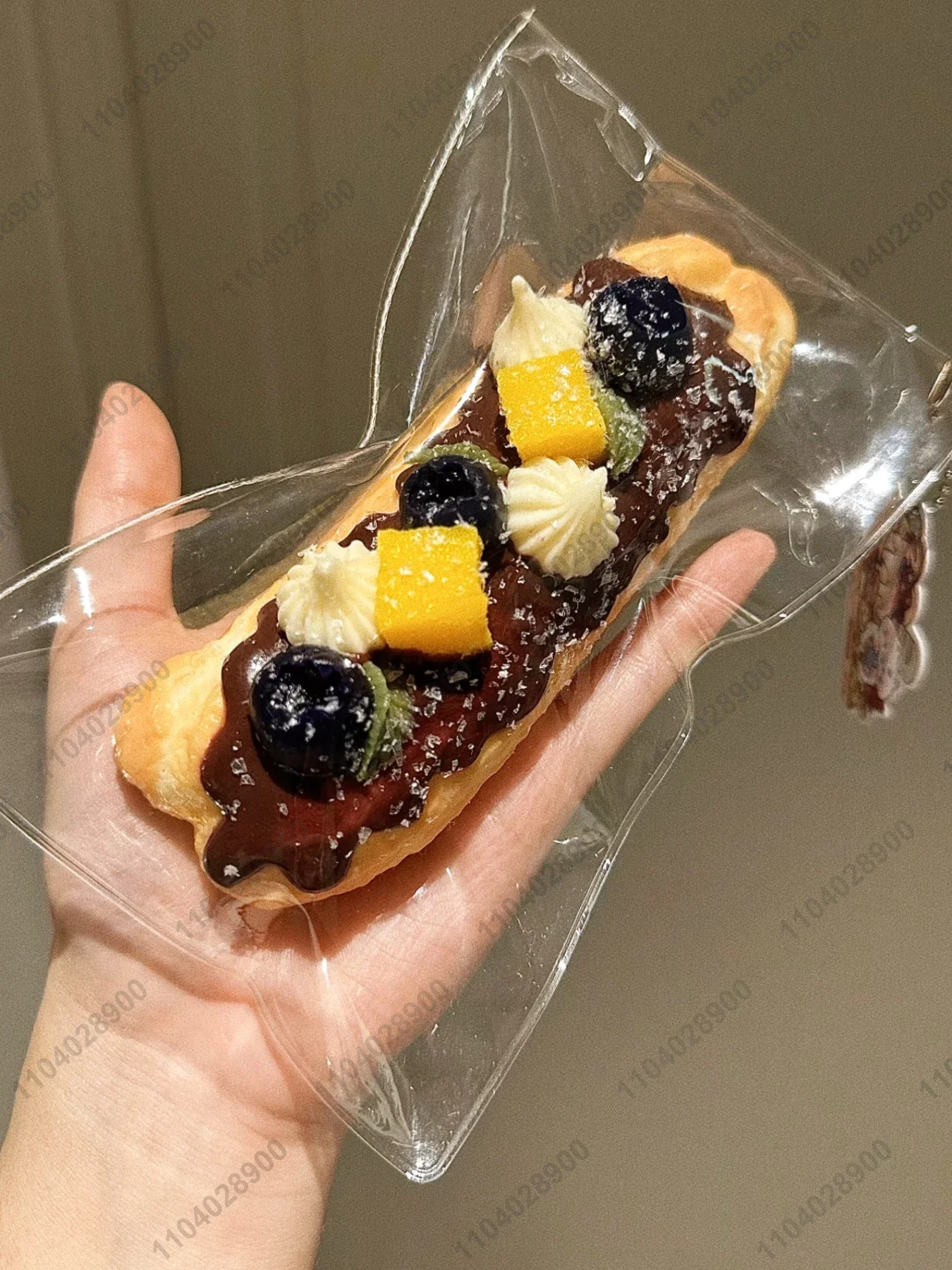 Eclair المعجنات طابا اسفنجي سيليكون الفرنسية نخب الفاكهة كريم الحلوى مخبز موتشي ضغط لعبة الإجهاد الإصدار اليد الاسترخاء هدية لعبة