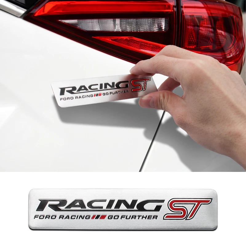 

For Ford ST Fiesta Kuga Mondeo Mustang SMAX CMax Ranger mk4 3D Aluminum Car Body Emblem Stickers Tail Trunk Badge Decal Accessor
