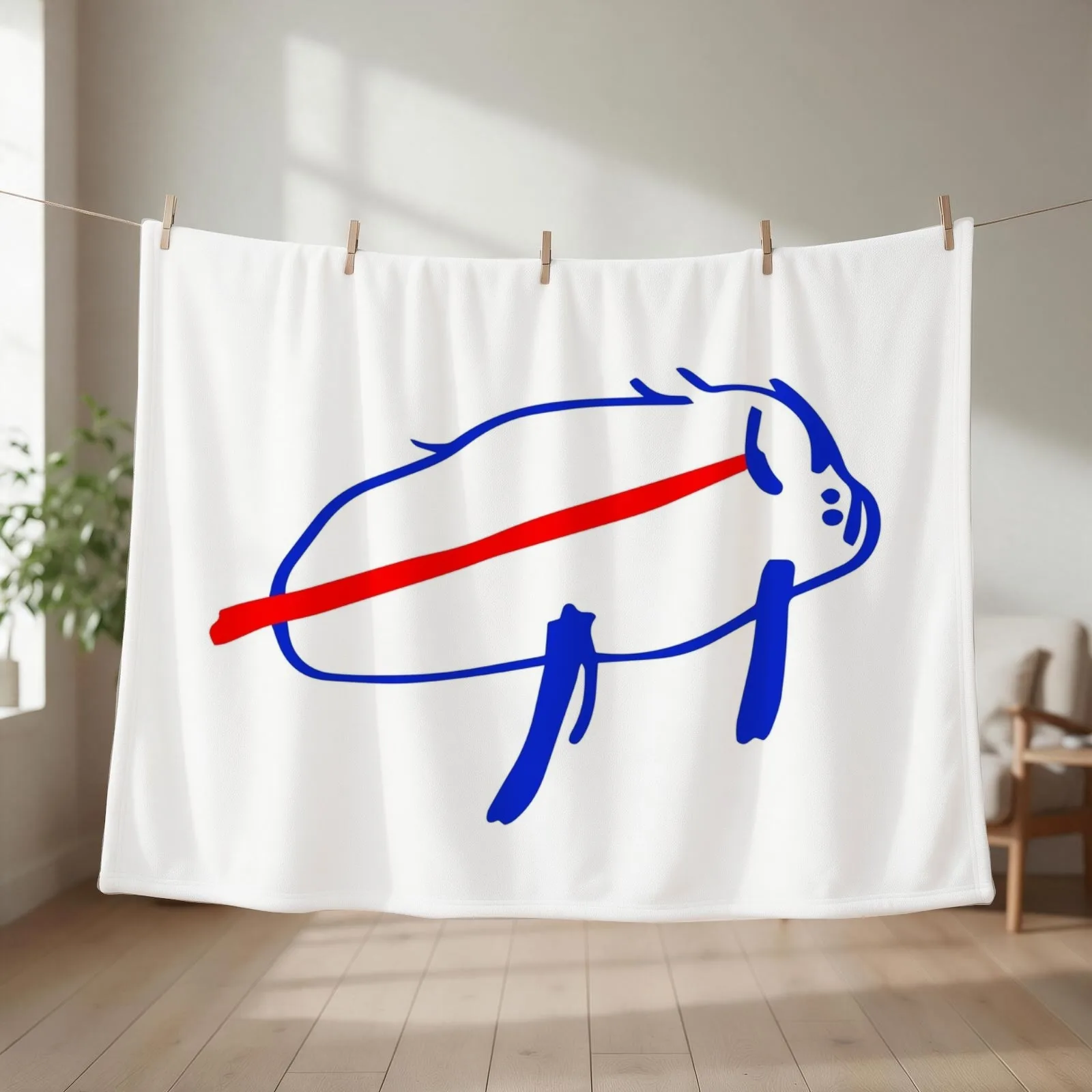 Josh Allen Potato Buffalo Drawing Throw Blanket Warm Baby heavy to sleep anime Blankets