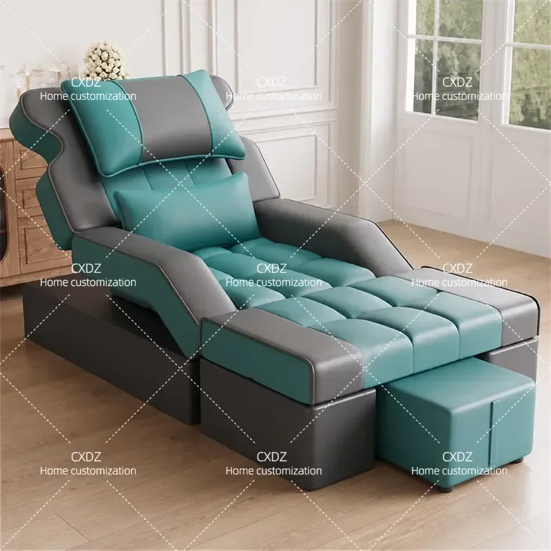 Electric Foot Massage Sofa Recliner with Foot Bath Function Comfortable Lounge Chair for Home Spa Relaxation and Ear Cleaning