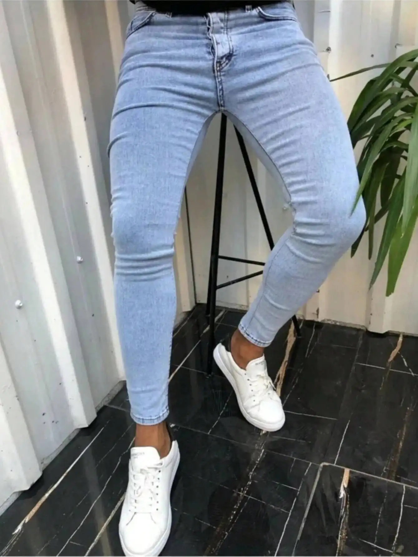 

Мужские узкие джинсы стандартного размера, удобная стильная повседневная одежда