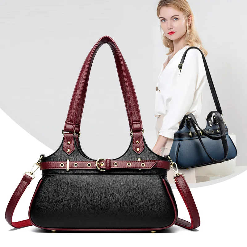 

New locomotive Kelly bag 2025 new fashion women's bag high sense creative atmosphere commuting shoulder handbag women