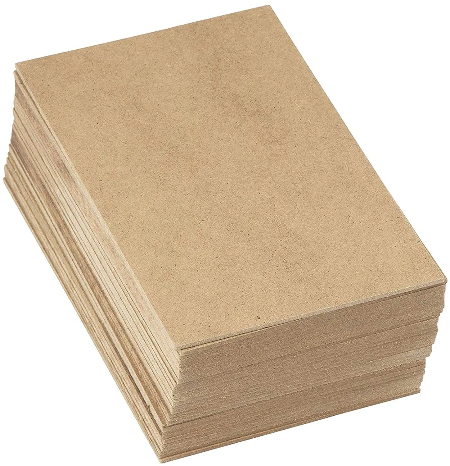 10er-Pack braune MDF-Holzplatte, mittlere Dichte, Hartholzplatte, 150 x 200 mm, 2 mm dick