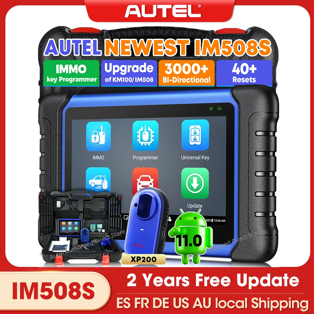 Autel IM508S Scanner All-in-one Diagnostic Scanner & IMMO Key Prgramming Tool, 3000+ Active Tests Upgraded of KM100 KM100E IM508