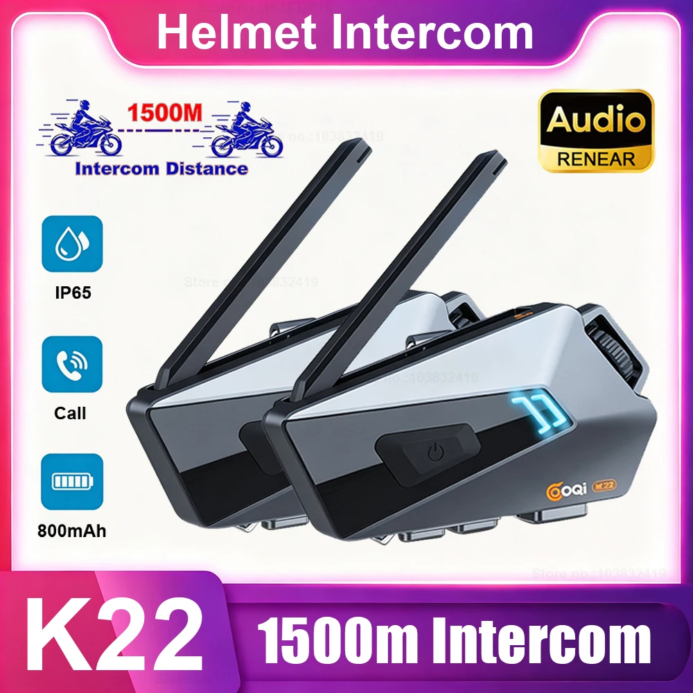 k22-バイクヘルメットインターコム-1500m-ワイヤレス-ブルートゥース-60-ステレオヘッドセット-バイク用インターコム-ヘルメットヘッドセット-ハンズフリー通話