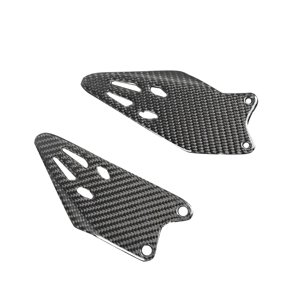 طقم واقي قدم من ألياف الكربون الخالص ، لوحة واقي كعب ، ملحقات دراجة نارية ، مسند كاواساكي