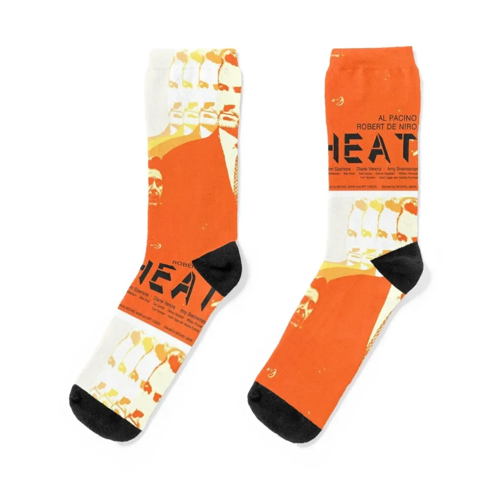 Heat (1995) - Movie poster design Socks man Crossfit hiking kids Men's Socks Luxury Women's