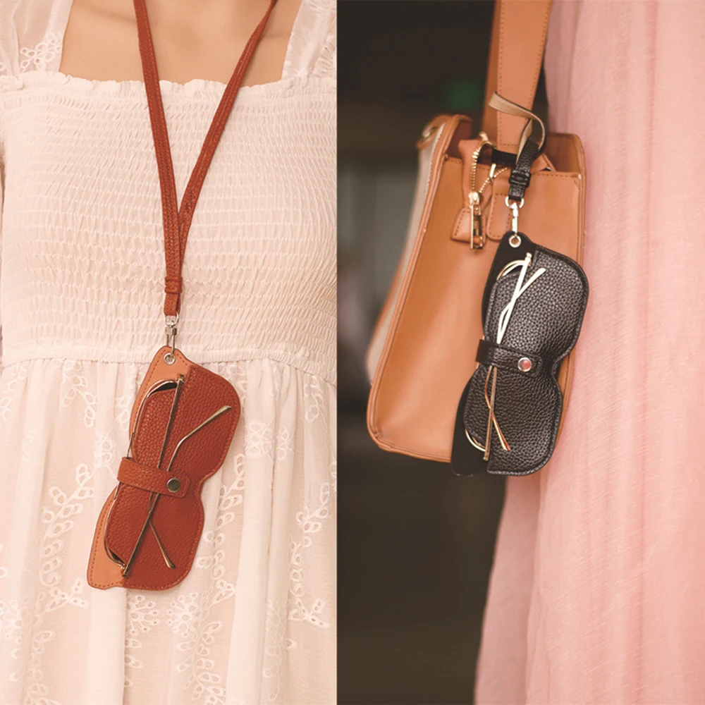 Tas Kacamata Pola Lengkeng Kantong Kacamata Hitam Kantong Kacamata Kotak Kacamata Portabel untuk Pria untuk Wanita Aksesori Fashion