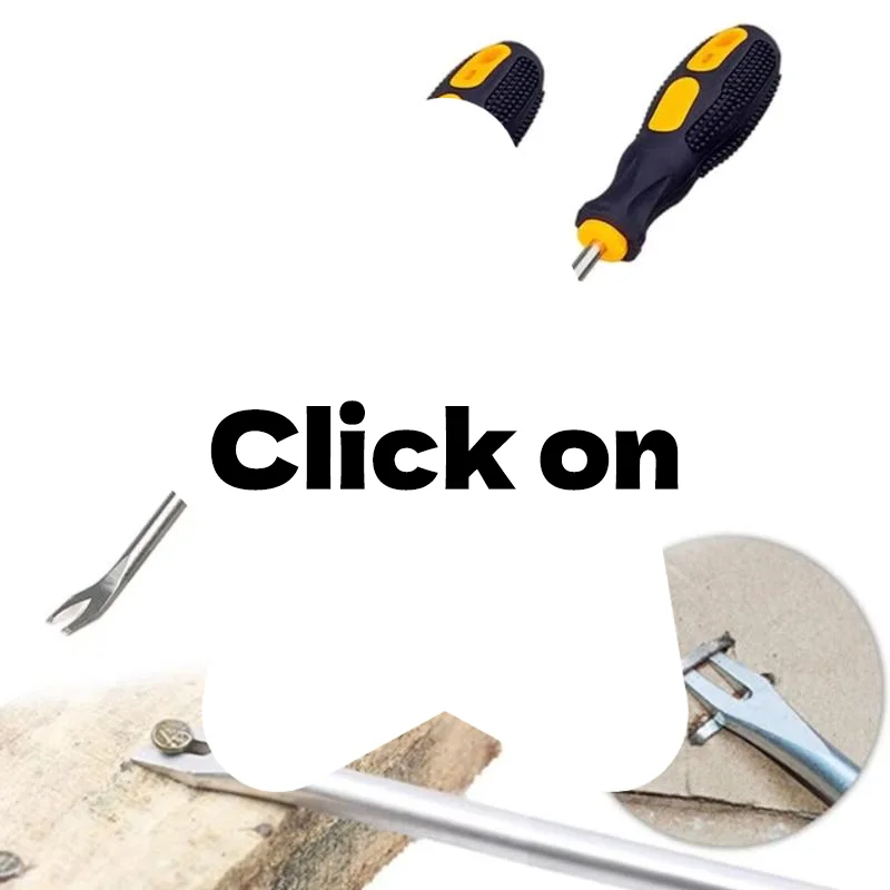 1Pc UV Type Screwdriver Nail Puller Nail Driver Pry Tool Nail Remover 260mm For Home Repair Workshop Hand Manual Tools