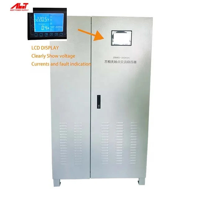

100KVA Abot ZBW AC three-phase intelligent non-contact thyristor IGBT static automatic compensation regulator for generator set