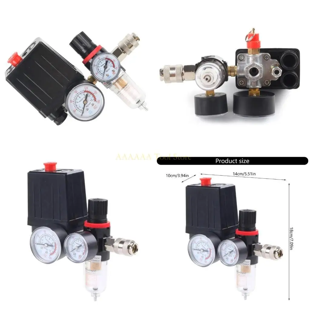 A2BE Efficient Compressor Motor Switches with Integrated Manometer & Separators for Home