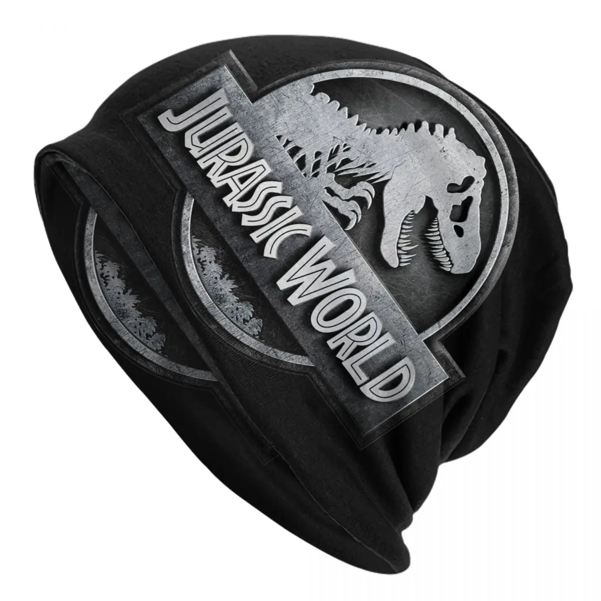 

Custom Jurassic Park Bonnet Hats Hip Hop Knitted Hat For Men Women Winter Warm Dinosaur Print Skullies Beanies Caps