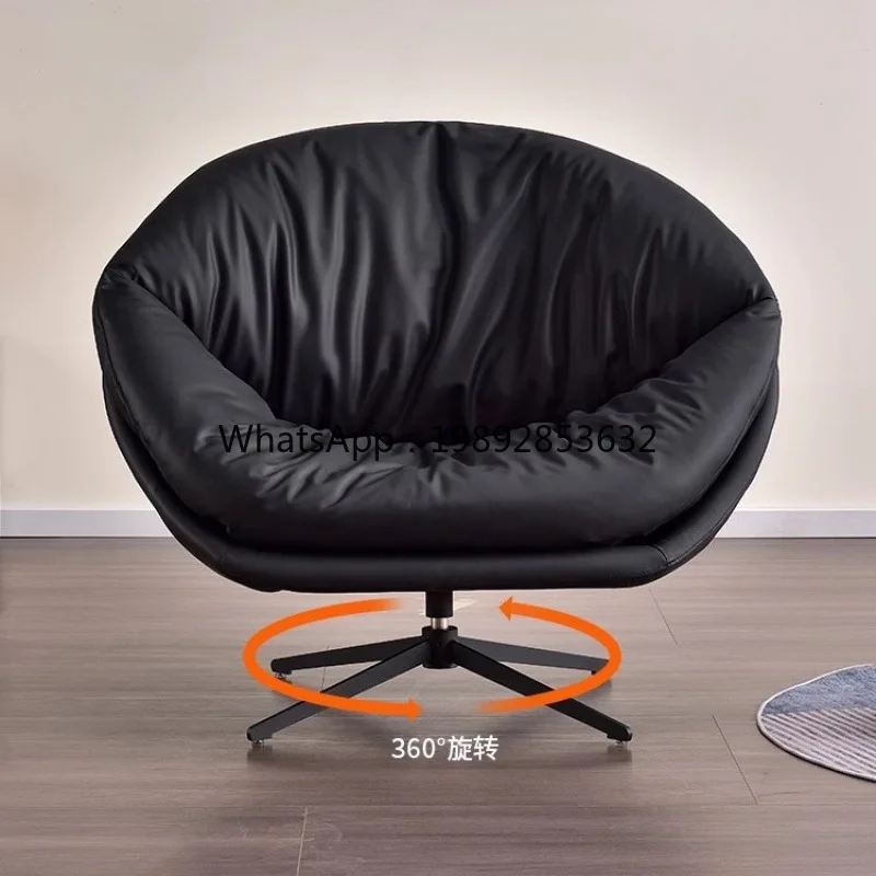 YFY خمر نمط الدورية أريكة واحدة كرسي شقة صغيرة المنزل كرسي دوار واحد شرفة غرفة المعيشة #4