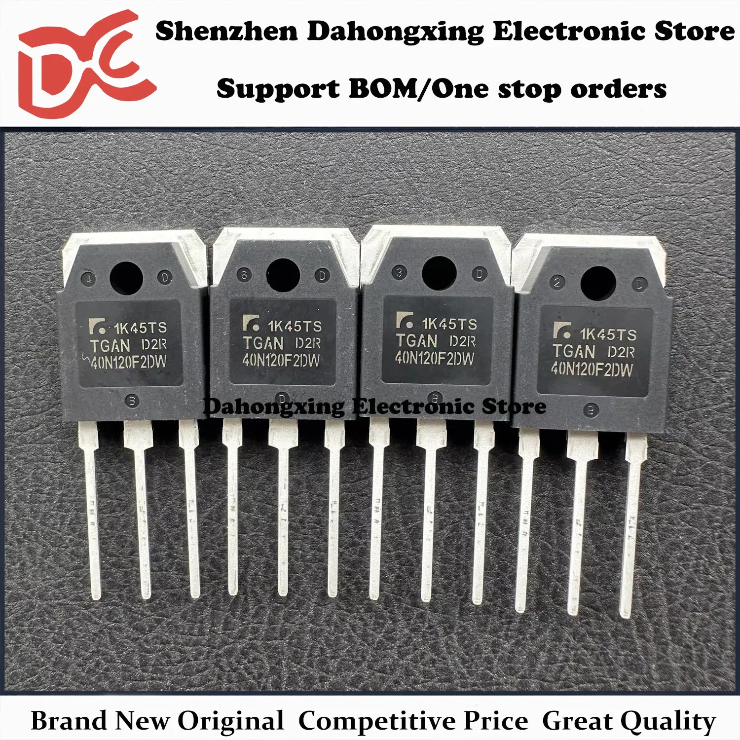 New Original 5Pcs TGAN40N120F2DW 40N120F2DW TO-3P 40A 1200V Powerful IGBT Transistor Electronic Components Great Quality