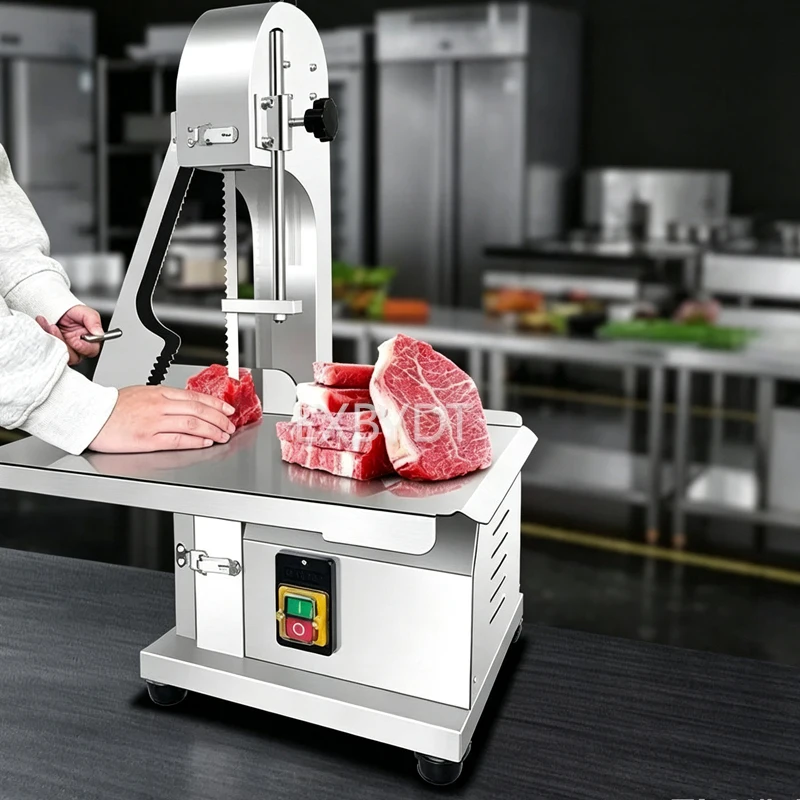 Butcher Bone Cutter, Commercial Band Saw Machine, Powerful Electric Bone Saw For Restaurant Kitchen