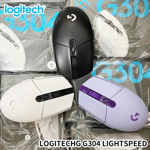 Imagen 2 del producto Ratón inalámbrico Logitech G304/G305 LIGHTSPEED, ligero y portátil, velocidad de luz, PC Gamer, mismo modelo, sin controlador Vers